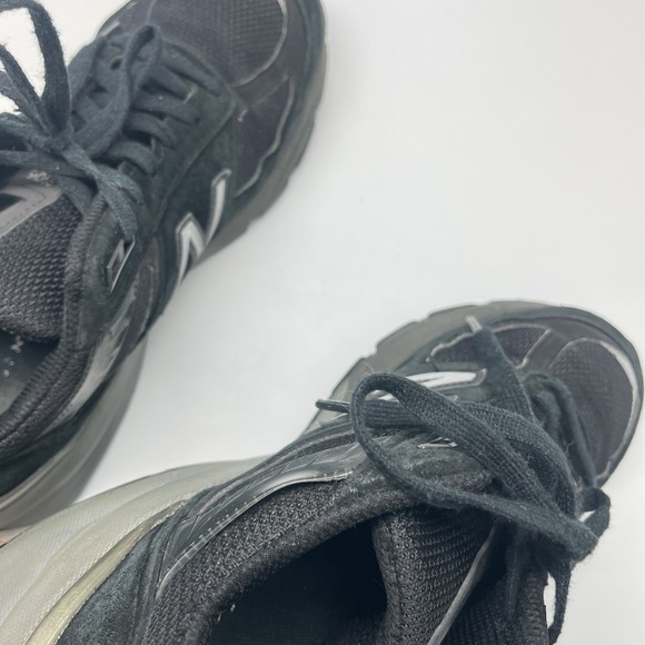 New Balance Sneakers Womens 9 B 990 V5 W990BK5 Black Casual Athletic Gym Shoes - Picture 10 of 12